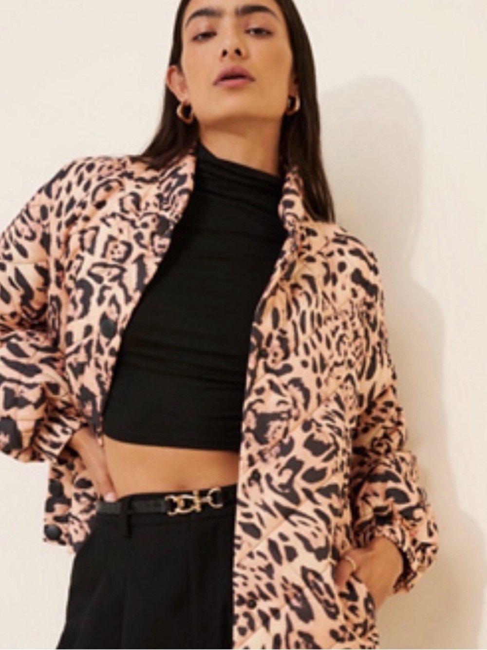 Hutch The Griffith Quilted Leopard Coat | 1X